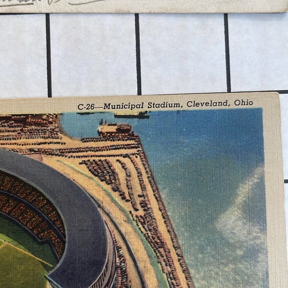Vintage postcards ca 1940's, Olympic Village in LA; Rose Bowl, Municipal Stadium - Picture 10 of 12